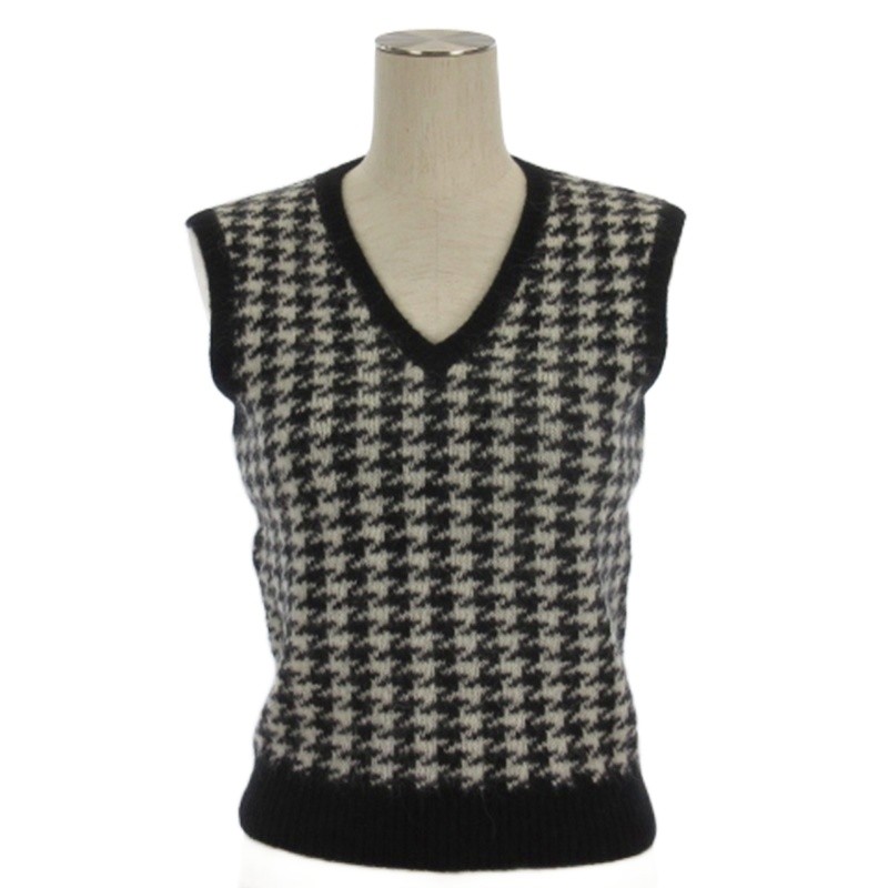 美品　ポロラルフローレン　ベスト　ニット　千鳥柄　　ジレ　ウール　アルパカ ポロ ラルフローレン POLO RALPH LAUREN 千鳥格子柄 ニット ベスト 総