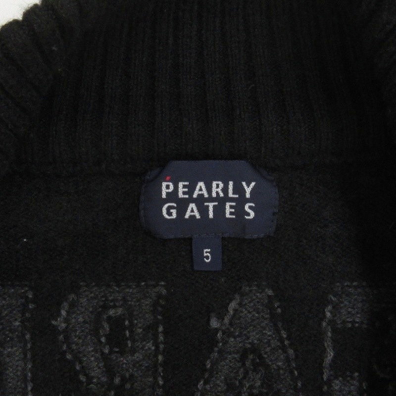 パーリーゲイツ PEARLY GATES 中綿 ニット ジャケット 切替 総柄