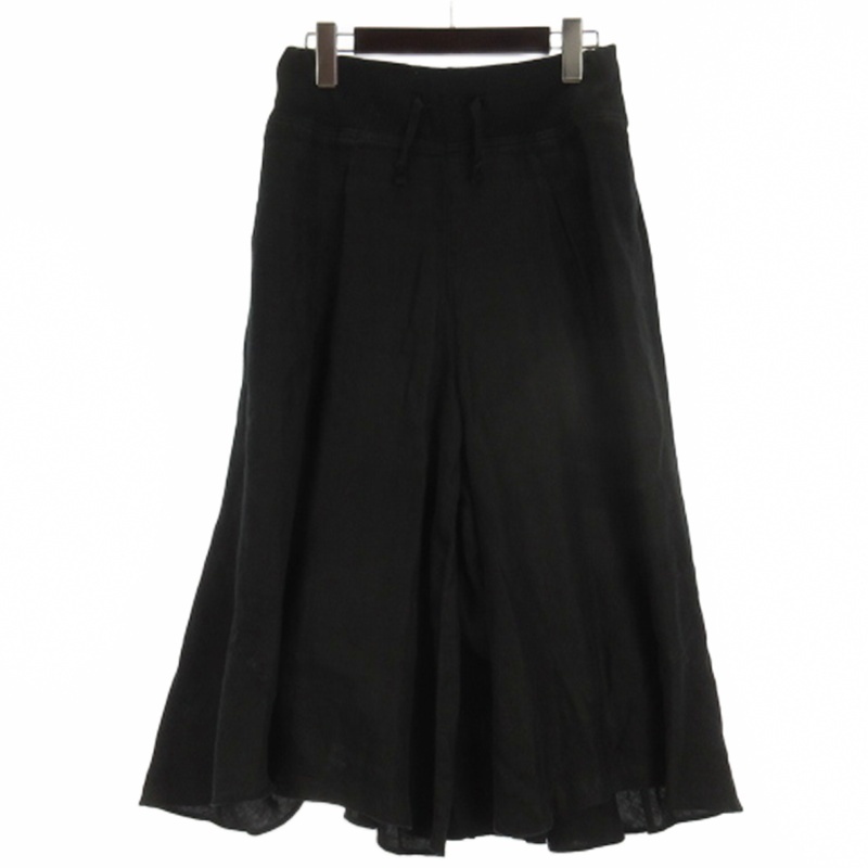 【中古】キャピタル kapital リネン ワイド パンツ イージー K1606LP294 ブラック S メンズ キャピタル kapital リネン ワイド パンツ イージー K1606LP294