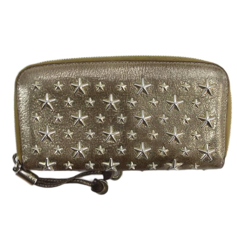 ジミーチュウ JIMMY CHOO スター スタッズ 長財布 ラウンド ジミーチュウ JIMMY CHOO スター スタッズ 長財布 ラウンド