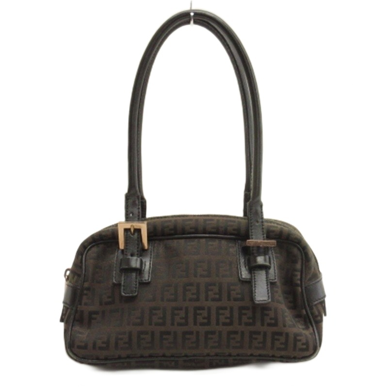 フェンディ FENDI ズッカ柄 ミニ ハンドバッグショルダーバッグ 