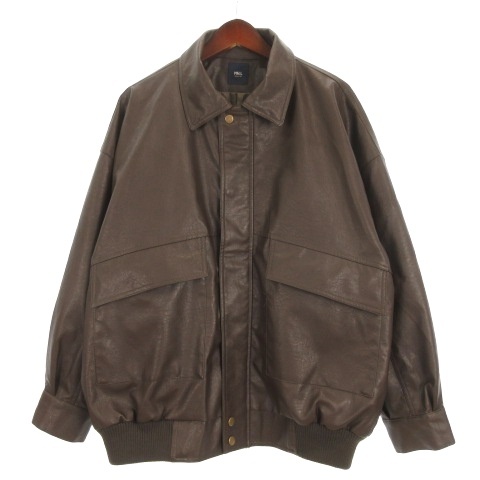 モノマート MONO-MART MN.L フェイクレザー ジャケット オーバーサイズ 