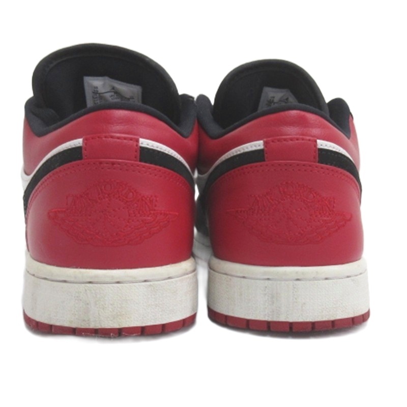 ナイキ NIKE AIR JORDAN 1 LOW Black Toe エアジョーダン1ロー スニーカー 553558-116 レッド 28cm メンズ