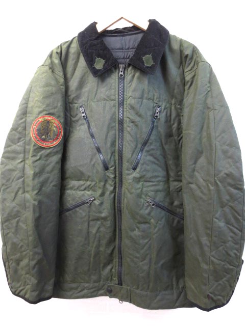 CONTRASTRICK bal バランス オイル加工 コットンジャケット XL 【中古 