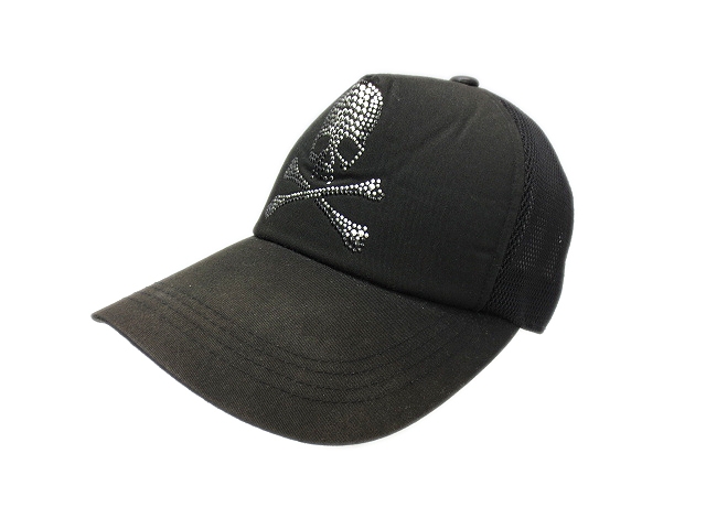 ロエン Roen メタルスタッズ スカル クロスボーン メッシュ キャップ 帽子 黒 メンズ 019 ベクトルパーク