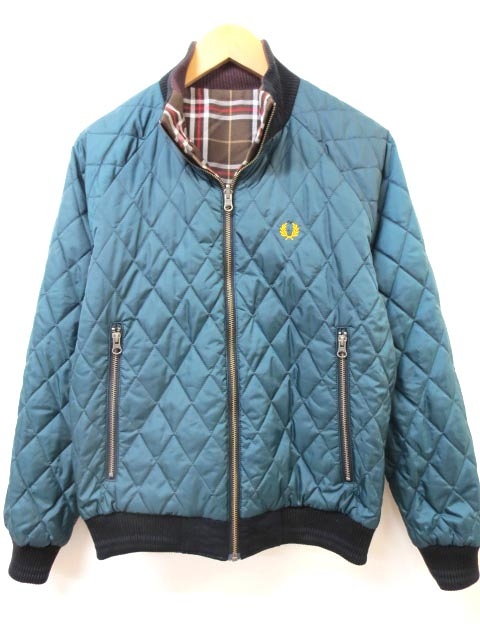 フレッドペリー FRED PERRY リバーシブル ウール混リブ付き 中綿 