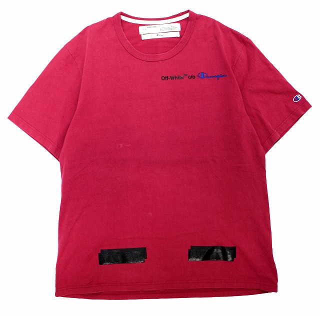 オフホワイト OFF WHITE チャンピオン CHAMPION TEE Tシャツ XL 2010  