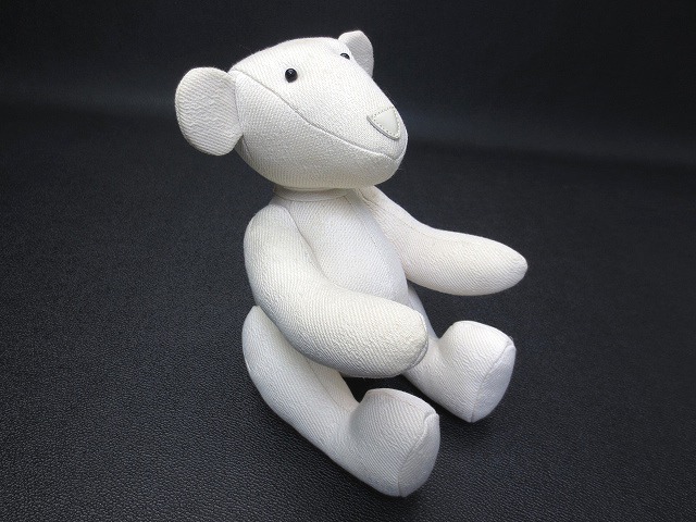 グッチ GUCCI 032896 GGキャンバス DENIM テディベア ぬいぐるみ オフ