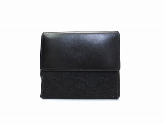 GUCCI グッチ　ジャッキー　長財布　二つ折り　GGキャンバス/レザー GUCCI グッチ シマ 二つ折り長財布 Wホックジャッキー GG