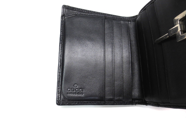 ※美品※GUCCI グッチ 財布 二つ折り ジャッキー GGキャンバス ブラック GUCCI グッチ ジャッキー 二つ折り財布 ブラック 141435・2184
