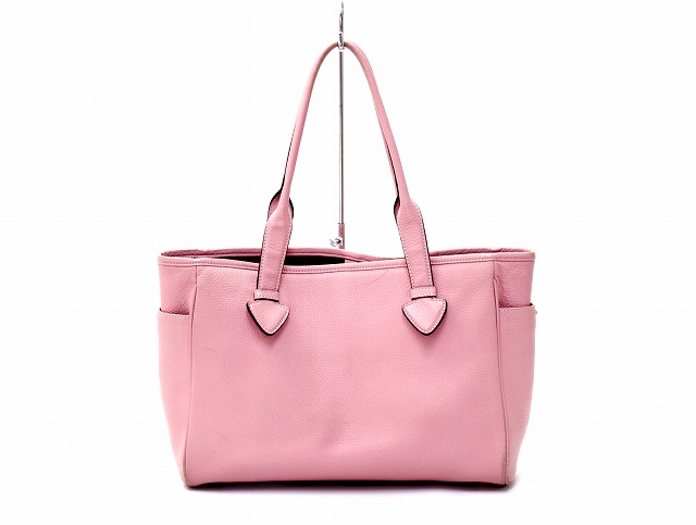 ロエベ LOEWE ヘリテージ レザー ショルダー トートバッグ ピンク 