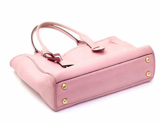 ロエベ LOEWE ヘリテージ レザー ショルダー トートバッグ ピンク 