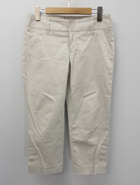 ビアッジョブルー Viaggio Blu 綿ストレッチ バックサテン アンクルパンツ 2 オフ白 オフホワイト レディース 019 ベクトルパーク