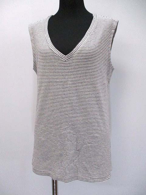 ジェイブランド J Brand コットン Vネック ボーダー カットソー S 春夏 レディース 019 ベクトルパーク