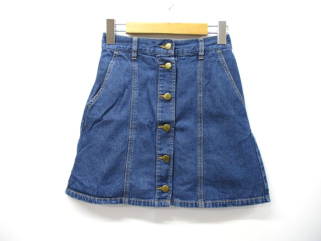 ブラウニー Browny Standard フロントボタン ミニ デニムスカート F レディース 019 ベクトルパーク