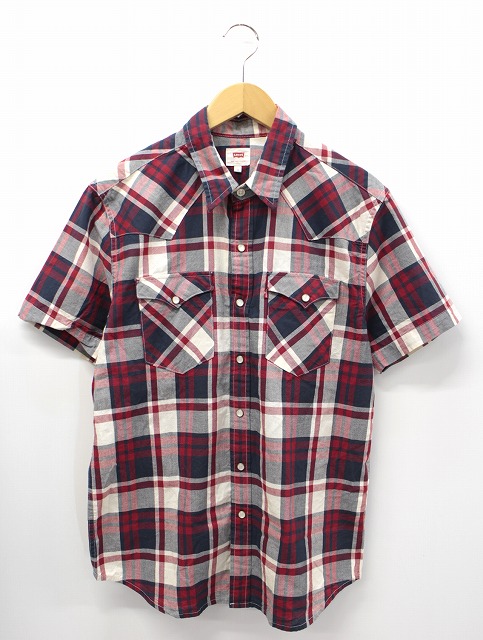 リーバイス Levi S 0053 チェック柄 クラシック ショートスリーブ ウエスタンシャツ M メンズ 019 ベクトルパーク