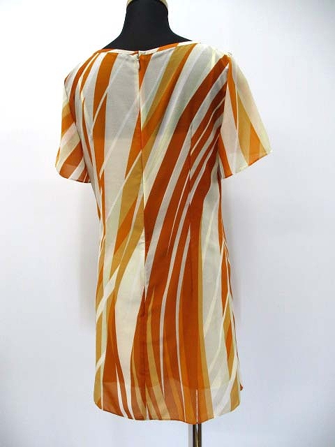 ボッシュ Bosch ポリエステル シフォン ワンピース 38 オレンジ 春夏 レディース 019 ベクトルパーク