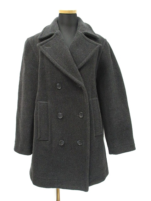 イエナ Iena ヘリンボーン Pコート ピーコート チャコールグレー レディース 019 0043 ベクトルパーク