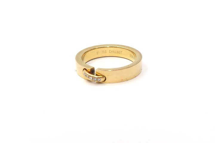 ショーメ CHAUMET K18PG 750 リアン エヴィダンス 5P ダイヤモンド 