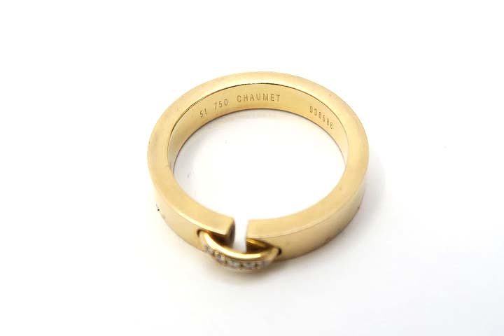 ショーメ CHAUMET K18PG 750 リアン エヴィダンス 5P ダイヤモンド 