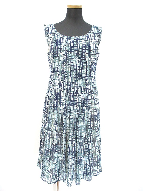 ギャラリービスコンティ Gallery Visconti 総柄 ノースリーブ フリル シフォン ワンピース 2 M レディース 019 ベクトルパーク