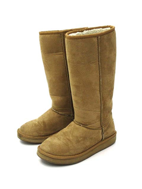 バンズ Vans フェイクムートン ブーツ 6 23cm相当 ベージュ レディース 019 ベクトルパーク