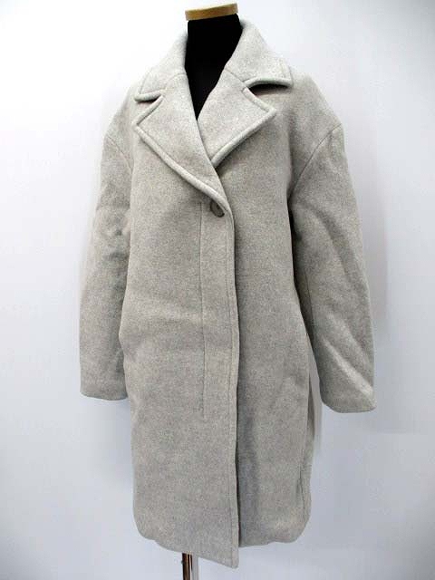 アンタイトル Untitled Tessuti ウール 1ボタン チェスター コート 1 グレー レディース 019 ベクトルパーク