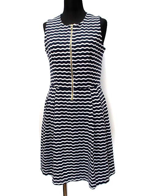 Duffield Lane ダッフィールド レイン コットン ボーダー ノースリーブ ワンピース Xs ネイビー レディース 019 ベクトルパーク