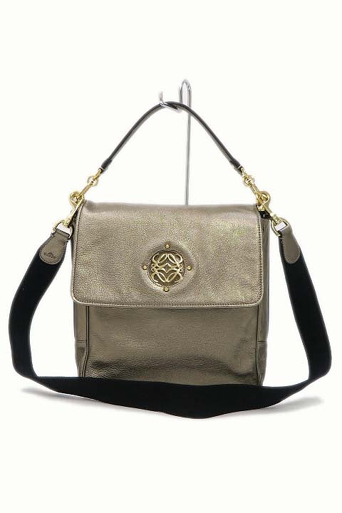 ロエベ Loewe マイア レザー アナグラム 金具 2way ショルダーバッグ 019 ベクトルパーク