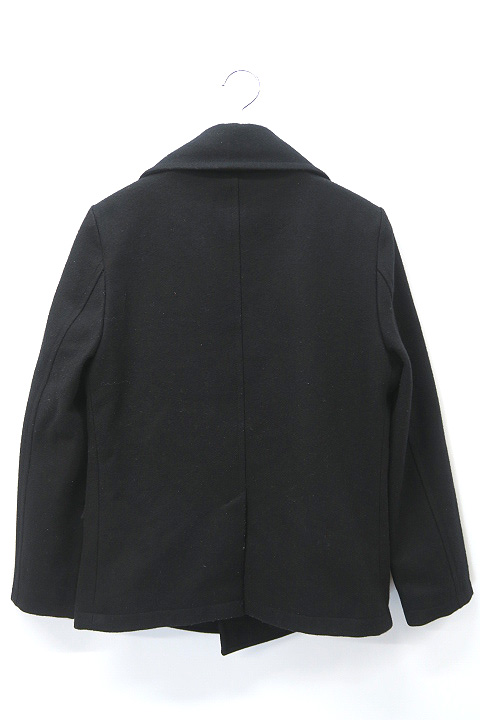 マージン Magine Single Meton P Coat ライトメルトン シングル Pコート 46 Black 黒 メンズ 019 ベクトルパーク