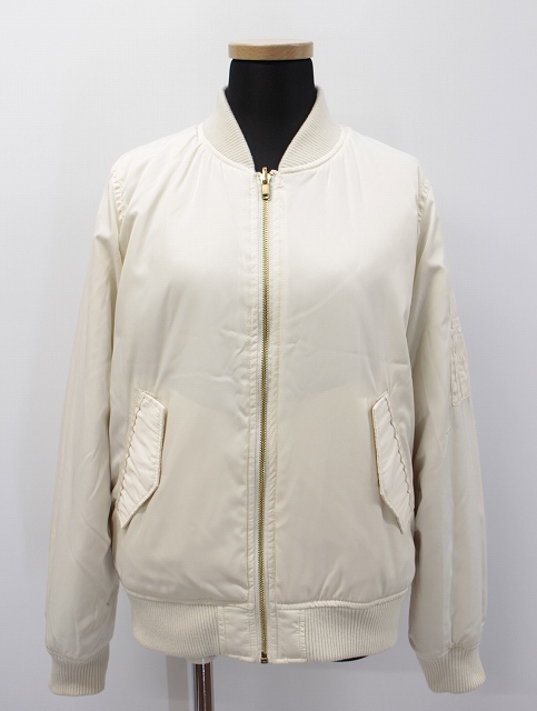 アーバンリサーチ Urban Research Ma 1 リバーシブル 中綿ジャケット ブルゾン Free アイボリー レディース 019 ベクトルパーク