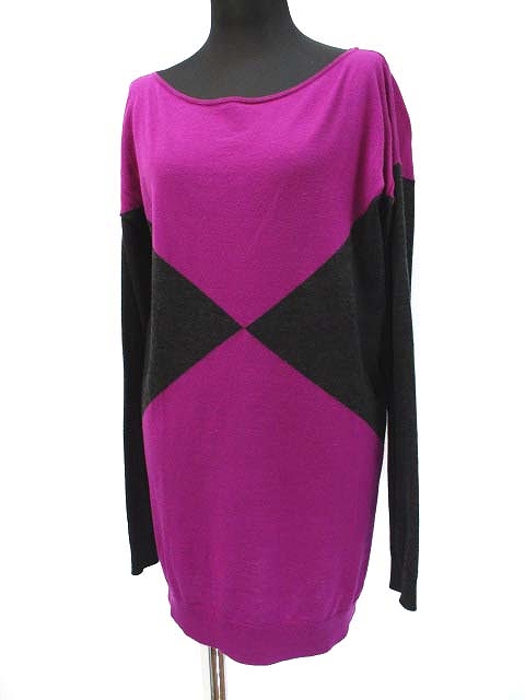 セオリー Theory Preen 薄手 ウール バイカラー ニット セーター S レディース 019 1348 ベクトルパーク