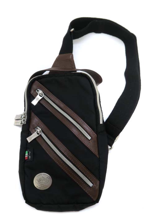オロビアンコ Orobianco 縦型 斜め掛け ナイロン ボディバッグ ブラック メンズ 019 ベクトルパーク
