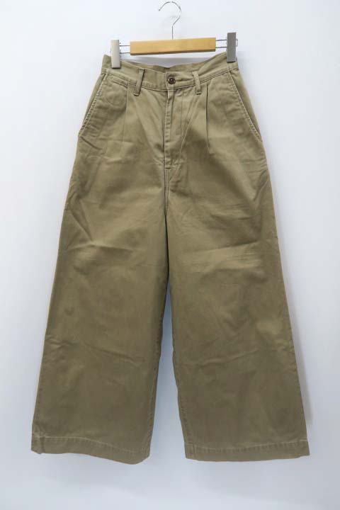 キャピタル Kapital チノ ハイウエスト ニームパンツ チノパン ワイドパンツ ベージュ 0 メンズ 019 ベクトルパーク