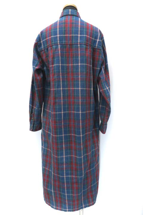 エルエルビーン L L Bean アメリカ製 ヴィンテージ スナップボタン シャツワンピース マキシ丈 8 Petite レディース 019 ベクトルパーク