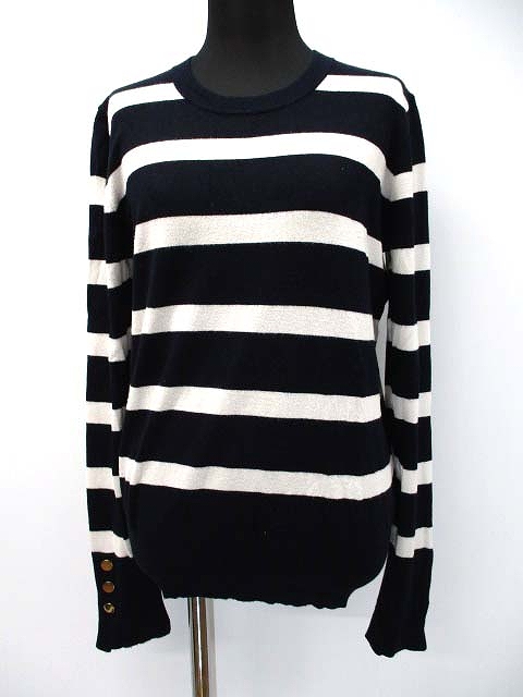 ザラ Zara Knit リブ付き ボーダー クルーネック ニット セーター M レディース 019 ベクトルパーク ザラ Zara Knit リブ付き ボーダー クルーネック ニット セーター M レディース 019 ベクトルパーク