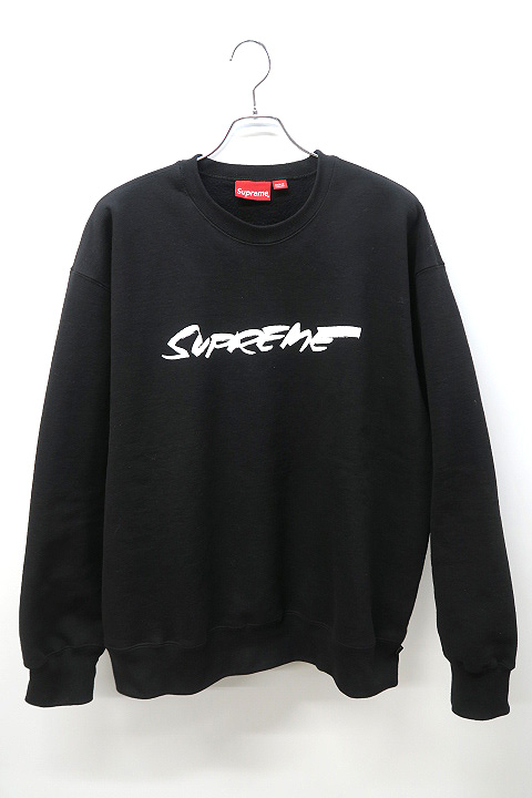aw Supreme シュプリーム Futura Logo Crewneck フューチュラ ロゴ クルーネック スウェット Xl Black 黒 メンズ 019 ベクトルパーク