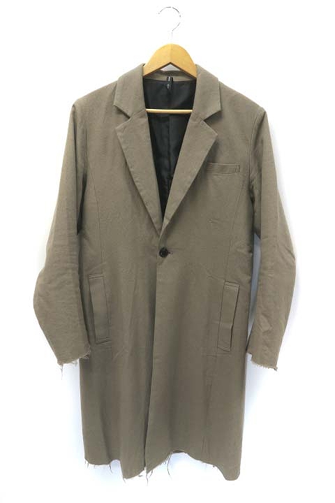 グラム Glamb ウールブレンド テーラードカラー カットオフ チェスターコート グレージュ 2 M相当 メンズ 019 ベクトルパーク