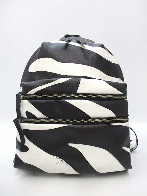 ラバガジェリー La Bagagerie Zebra シマウマ柄 フェイクレザー リュック バックパック 黒白 レディース 019 ベクトルパーク