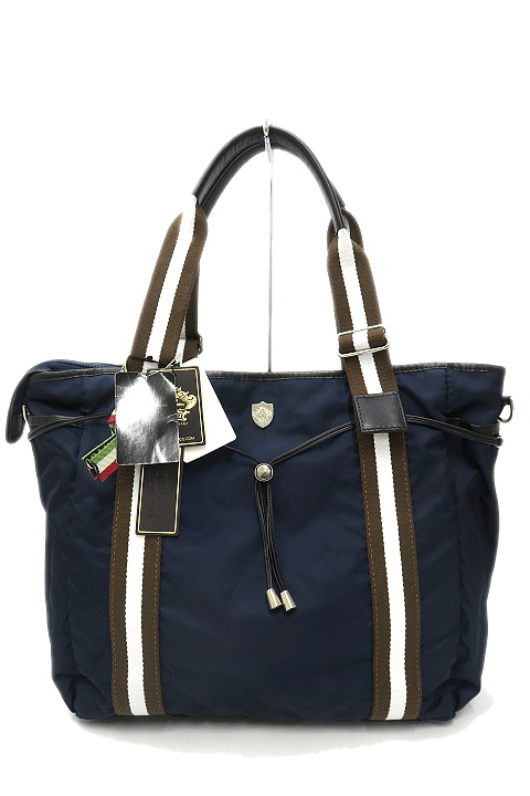 未使用品 オロビアンコ Orobianco ナノユニバース Nano Universe コラボ 2way トートバッグ ショルダーバッグ Arinna Nano Z3 ネイビー 019 ベクトルパーク