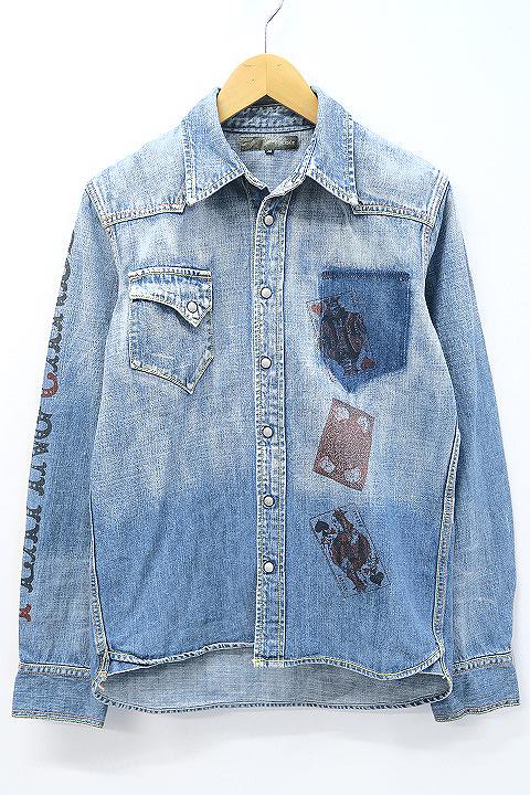 フリーズショップ Free S Shop Men Mixsense ミックスセンス コラボ デニム ウエスタンシャツ M 数量限定商品 メンズ 019 ベクトルパーク