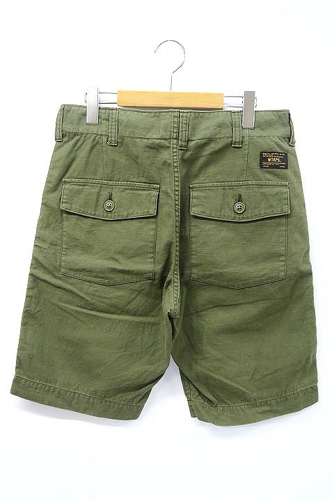 ダブルタップス Wtaps Buds Shorts Shorts Cotton Satin ミリタリーショーツ 1 Olive 17ss メンズ 019 ベクトルパーク