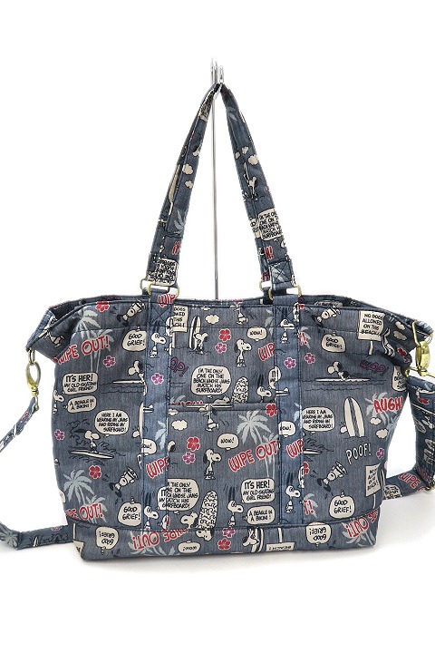 ルートート Rootote マミールー Mammy Roo Vintage Peanuts ピーナッツ スヌーピー コラボ マザーズバッグ 2way トートバッグ グレー 019 ベクトルパーク