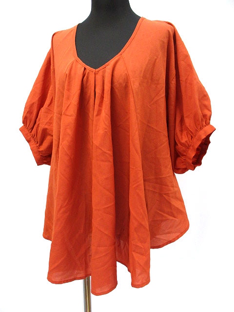 チャオパニック Ciaopanic シフォン プルオーバー ブラウス カットソー M オレンジ レディース 019 ベクトルパーク