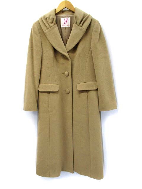ユキトリイ Yuki Torii ウール アンゴラ カシミヤ 混 ショールカラー コート 40 ベージュ レディース 019 202110290119 ベクトルパーク