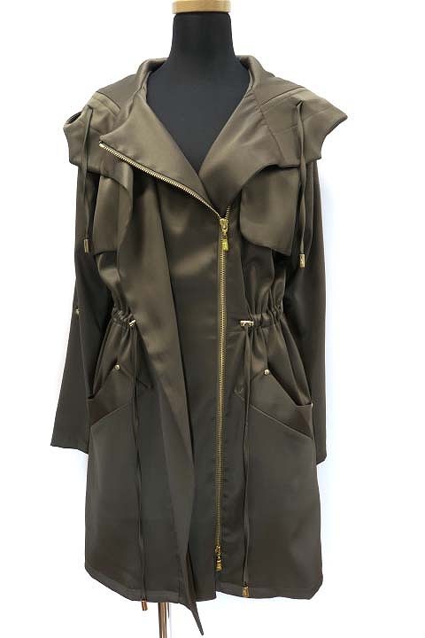レディ Rady 艶あり サテン キレイめ モッズコート ヨークコート カーキ S レディース 019 ベクトルパーク