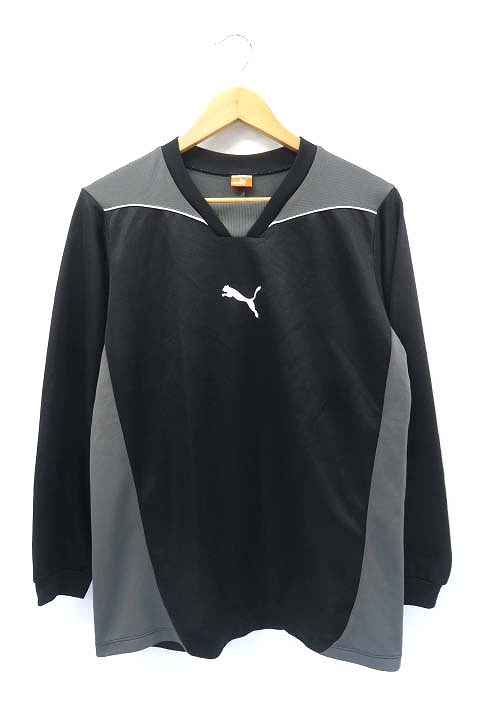 プーマ Puma Foundation 長袖 プラクティスシャツ サッカー フットサル トレーニングウェア ブラック M 019 ベクトルパーク