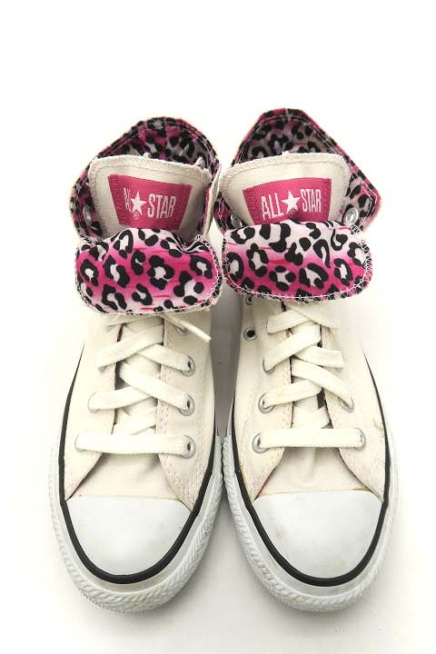 コンバース Converse キャンバス ハイカットスニーカー ホワイト ピンクレオパード 23 0 レディース 019 ベクトルパーク