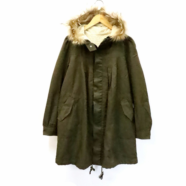 ミスティウーマン Mysty Woman ラクーンファーフード ボアライナー付き モッズコート M レディース 019 ベクトルパーク