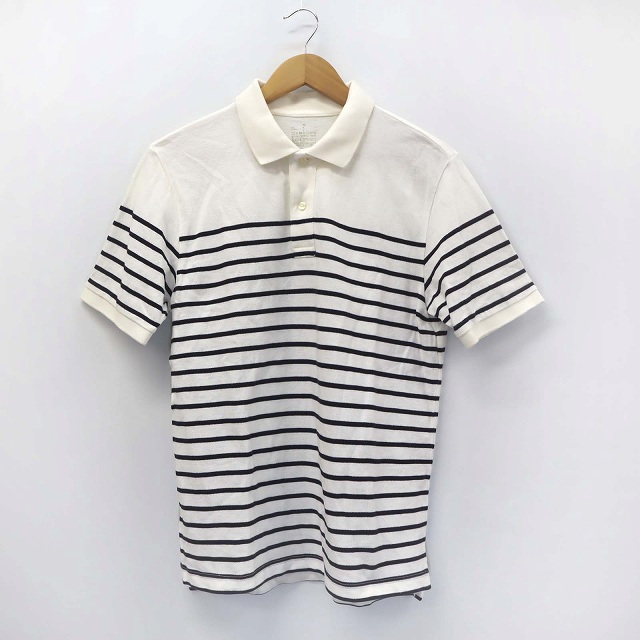 無印良品 良品計画 パネルボーダー 半袖 ポロシャツ トップス 白 メンズ 019 ベクトルパーク 無印良品 良品計画 パネルボーダー 半袖 ポロシャツ トップス 白 メンズ 019 ベクトルパーク